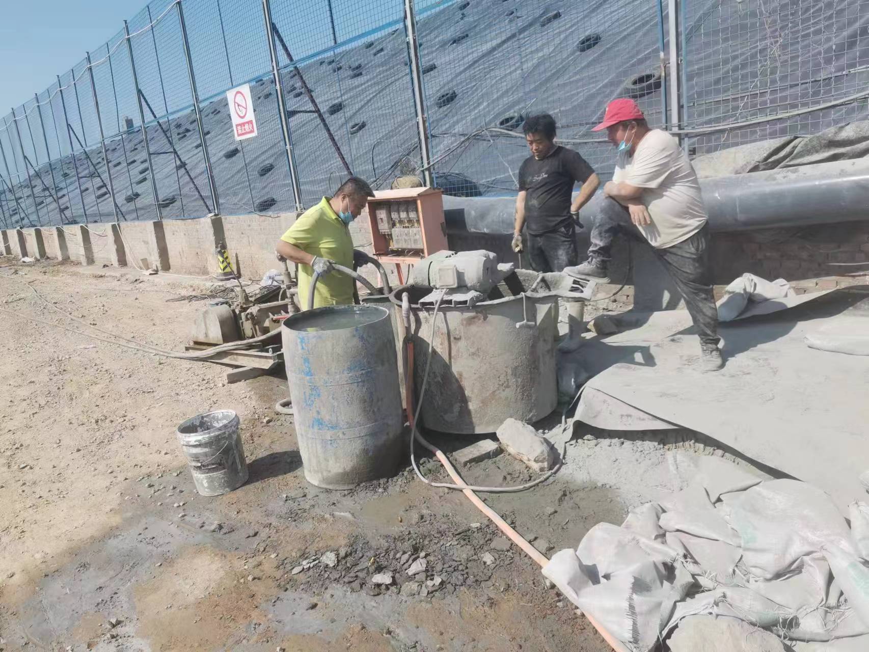 熊口管理区袖阀管注浆