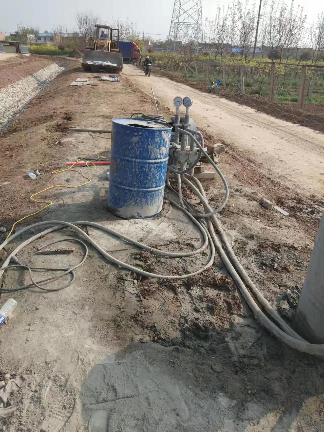 熊口管理区顶管注浆